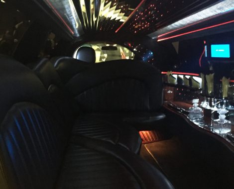 inside of our party bus